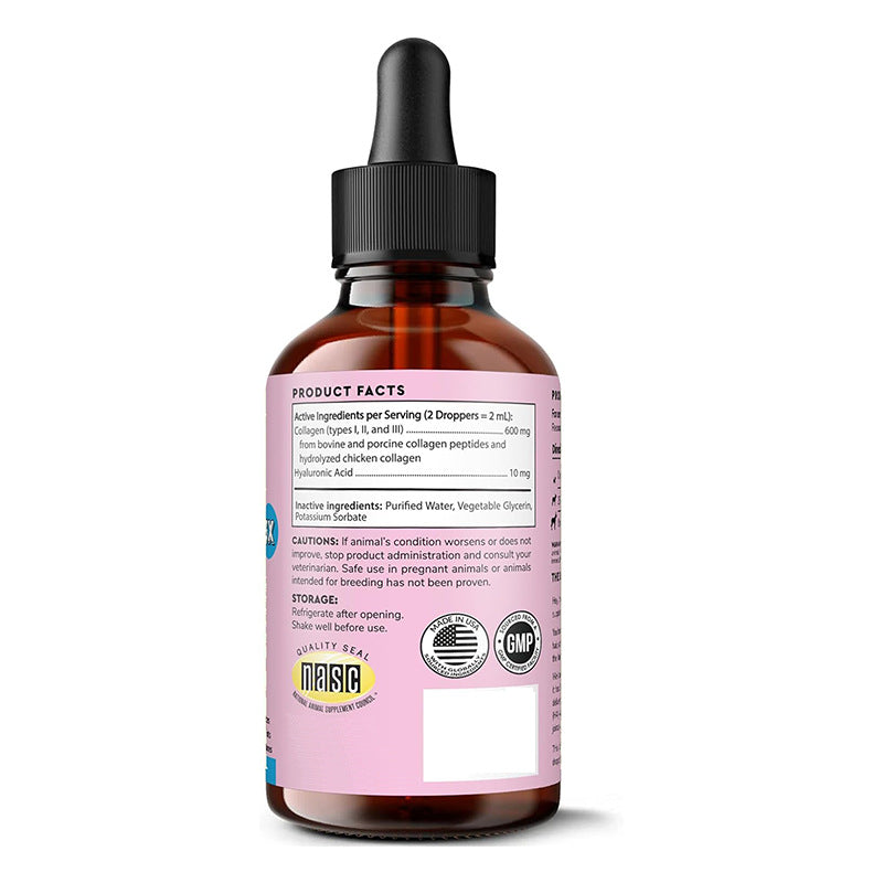 Pet Liquid Collagen Dog and Cat Skin Coat Supplement