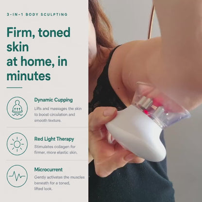 3-in-1 Body Sculpting Device with Dynamic Cupping and Red Light Therapy